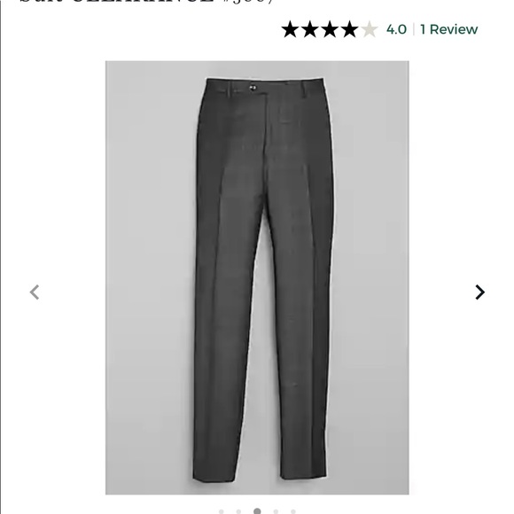 Jos. A Banks Traveler Collection Tailored Fit Tic Weave Suit Grey Size 35 Reg - Picture 3 of 12